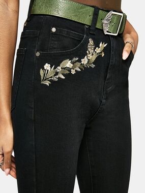 Abundance Embroidered Denim Skinny Jean by Disturbia